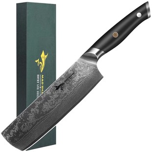 狂鲨德国大马士革小切菜刀家用锋利厨师专用女士切肉切片刀具厨房