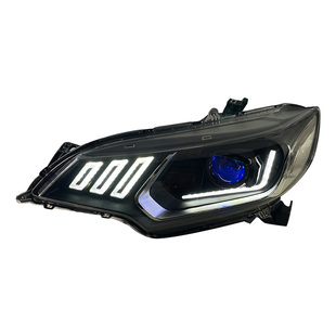 适用于14-20款本田飞度GK5大灯总成改装led双光透镜天使眼日行灯