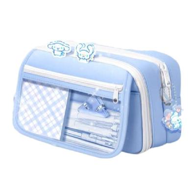 9层大容量笔袋女小学生女童高颜值ins风文具盒初中儿童女孩款铅笔盒女生2024新款多功能小众文具袋2025超火