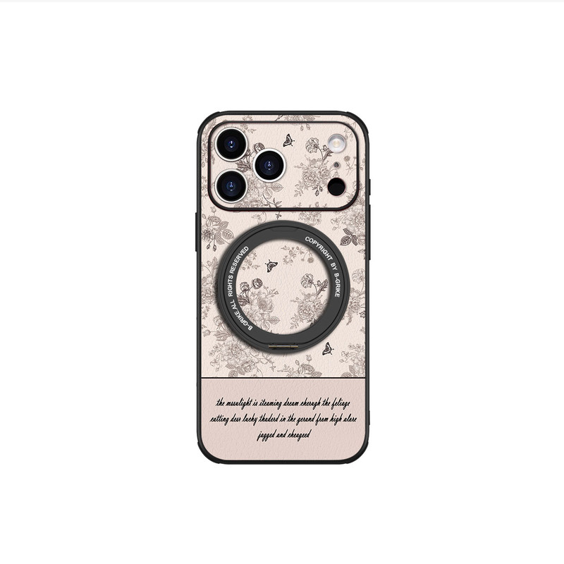 花卉适用苹果17promax手机壳iphone16新款15pm镜头全包防摔15pro保护套磁吸带支架14超薄高级感13大牌外壳17P
