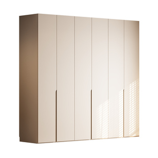 兔宝宝板材ENF级衣柜实木定制卧室家用2025新款免拉手分段式衣橱