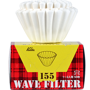 日本进口Kalita篮型咖啡滤纸155一次性滴漏式手冲185美式滤杯专用