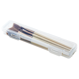 化妆刷收纳盒便携防尘带盖腮红刷子眼影刷眉笔整理盒旅游外出盒子