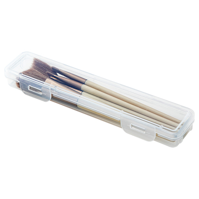 化妆刷收纳盒便携防尘带盖腮红刷子眼影刷眉笔整理盒旅游外出盒子