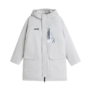 JEEP儿童羽绒服2025冬季新款加绒保暖户外运动外套加厚防寒冬装潮