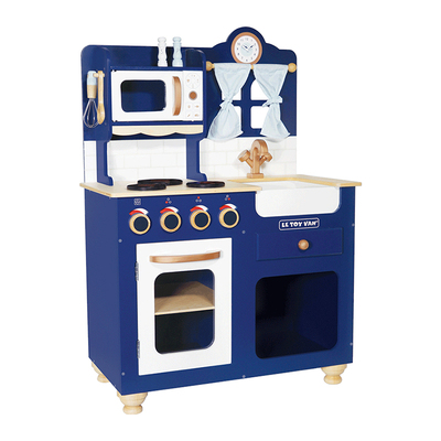 英国letoyvan蓝色木制玩具模型