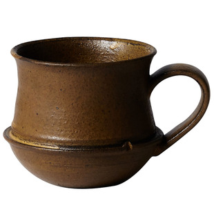 玩物志 侘寂风 纯手工粗陶红茶杯 美式咖啡杯200ML日式拿铁马克杯