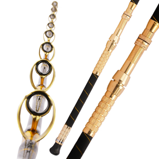 船竿深海超硬南油电绞竿实心鳕鱼钓底沉船拖钓富士海钓船杆好尚渔