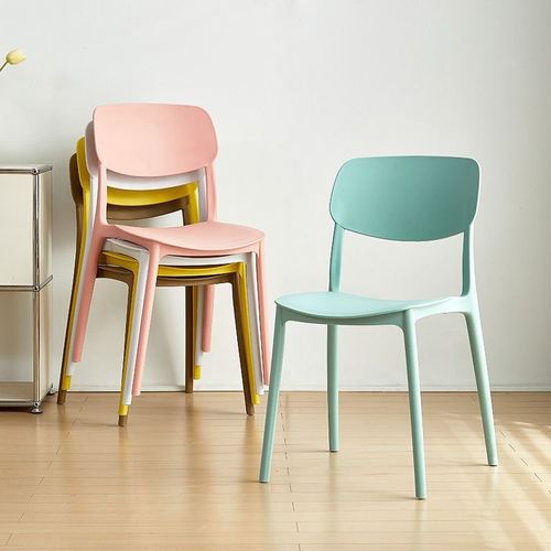 塑料椅子靠背大人简易餐桌简约现代加厚凳子餐椅胶椅书桌家用北欧