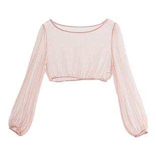 吊带伴侣 真丝质感 高级优雅YUANYIN原隐ins小罩衫长袖泡泡袖上衣