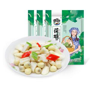 华贵洪湖荷塘三宝450g湖北酒店名菜清炒美味菱角脆莲藕莲子米