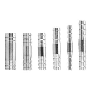 304不锈钢一字双头宝塔接头皮管气管燃气软管水管快插对接直通