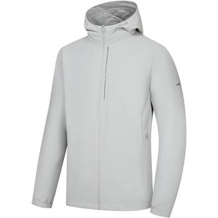 鸿星尔克外套男2025冬季新款男士通勤防小雨运动夹克风衣男装上衣