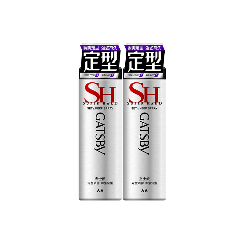 【自营】杰士派加强定型喷雾男士发胶持久定造型自然蓬松180g*3