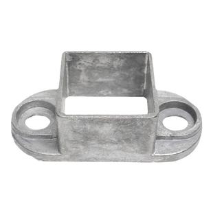 护栏固定座铝合金栏杆栅栏配件免焊接方管30/35/40/50卡扣连接件