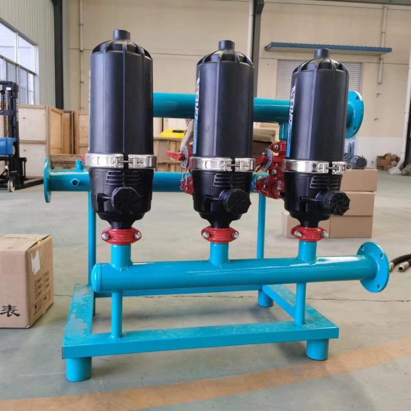 节水灌溉钢制离心过滤器 3寸4寸农业泥沙河水过滤离心过滤器