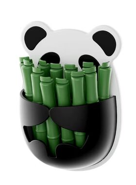 熊猫磁吸冰箱贴封口夹保鲜收纳
