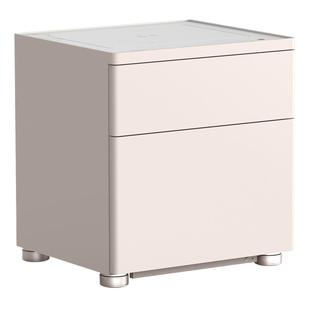 crmcr卡唛无线充电双抽床头柜保险箱一体家用防盗小型床头保险柜已接入米家APP指纹保管箱可固定夹万45高