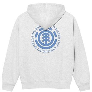 美国ELEMENT滑板连帽重磅卫衣女复古logo印花内里磨毛正肩外套男