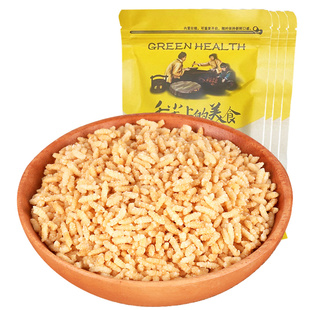 野娃农家手工炒米原味200g安徽安庆土特产糯米小包装散装香脆零食