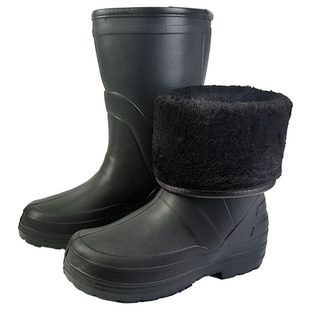 泡沫一体加绒雨鞋男款防水雨靴男士防滑套鞋冬季加棉水鞋保暖水靴