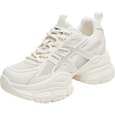 天美意网面透气厚底增高老爹鞋运动鞋女休闲鞋夏季新款BL111BM5