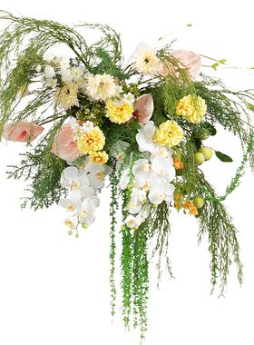野花假花仿真花迎宾花艺橱窗美陈