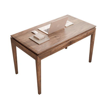 宋式美学北美黑胡桃木可推拉茶桌