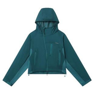 CryingCenter保暖锁温连帽短款外套秋冬户外徒步软壳长袖