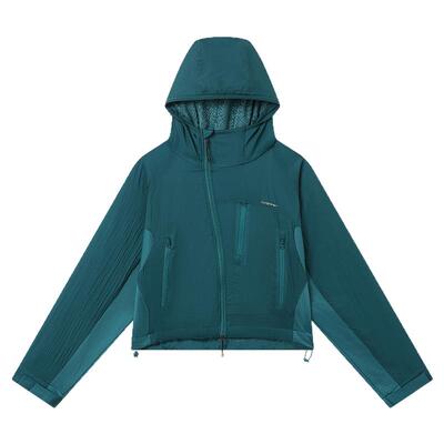 CryingCenter保暖锁温连帽短款外套秋冬户外徒步软壳长袖