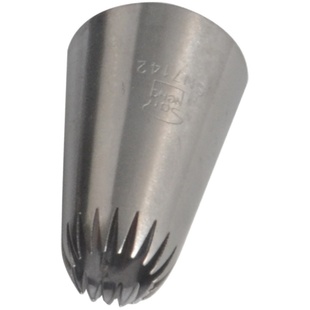 三能奶油花嘴SN7141/SN7142不锈钢裱花嘴18齿曲奇花嘴 生日蛋糕裱