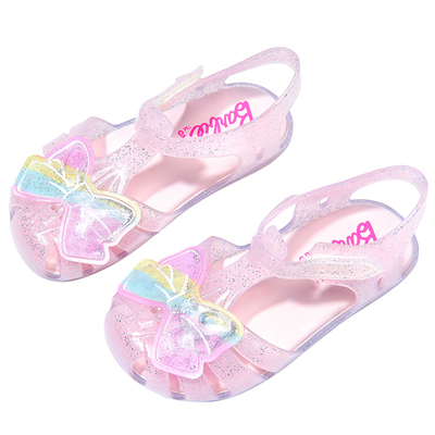 芭比公主女宝宝鞋子果冻鞋