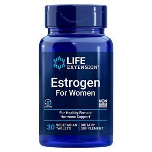 美国原装lifeextension女性植物雌激素补充剂Estrogen大豆异黄酮