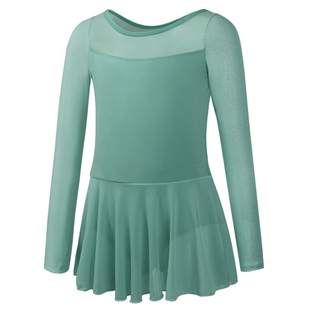 儿童舞蹈服长袖网纱练功服女童芭蕾舞裙形体跳舞艺考中国舞体操服