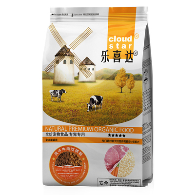乐喜达风干烘焙狗粮牛肉双拼粮