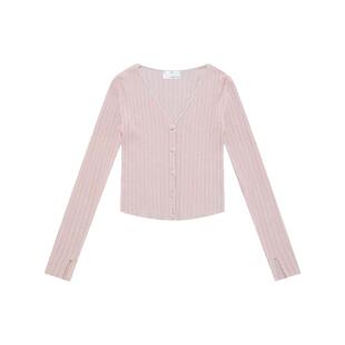 XU ZHI 小众设计感挂带针织开衫女早春新款上衣