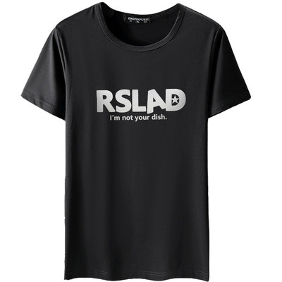 40支莱卡弹力纯棉加肥加大男短袖