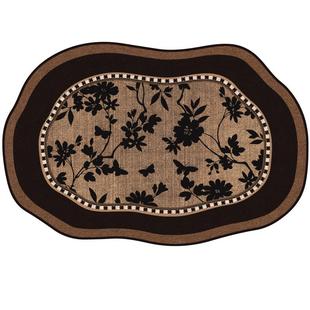 中古风客厅地毯不规则高级轻奢复古异型沙发茶几垫耐脏卧室地垫