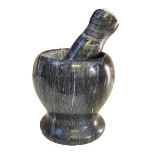 家用蒜臼子捣蒜器天然石头捣药罐研磨器蒜泥神器打磨压蒜器蒜缸子