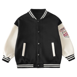 男童棒球服外套2026春春装新款儿童中大童男孩春季帅气时髦上衣潮