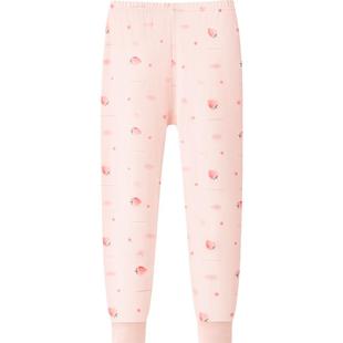 红豆少女秋裤女款薄款纯棉学生保暖打底裤初中高中生女大童棉毛裤