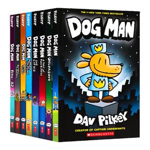 dog man 神探狗狗英文版 dogman神探狗狗的冒险内裤超人英文原版Captain underpants儿童幽默桥梁书全彩漫画Dav Pilkey Scholastic