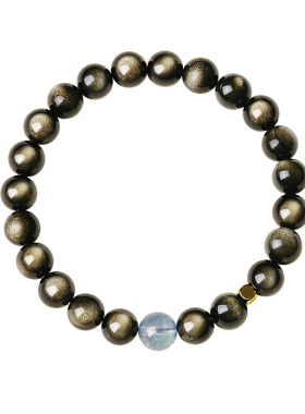 宫里上新正品天然黑曜石手链