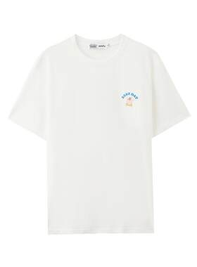 【海绵宝宝联名】三福2026夏季图案宽松圆领半袖短袖t恤男上衣