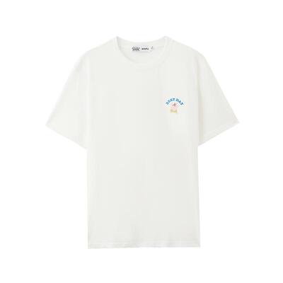 【海绵宝宝联名】三福2026夏季图案宽松圆领半袖短袖t恤男上衣