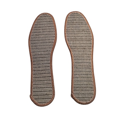 艾草棉麻鞋垫男女通用夏防臭透气