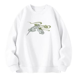 爱奇葩原创纯棉T恤虎啸云端男女同款纯棉休闲文创圆领卫衣文化衫