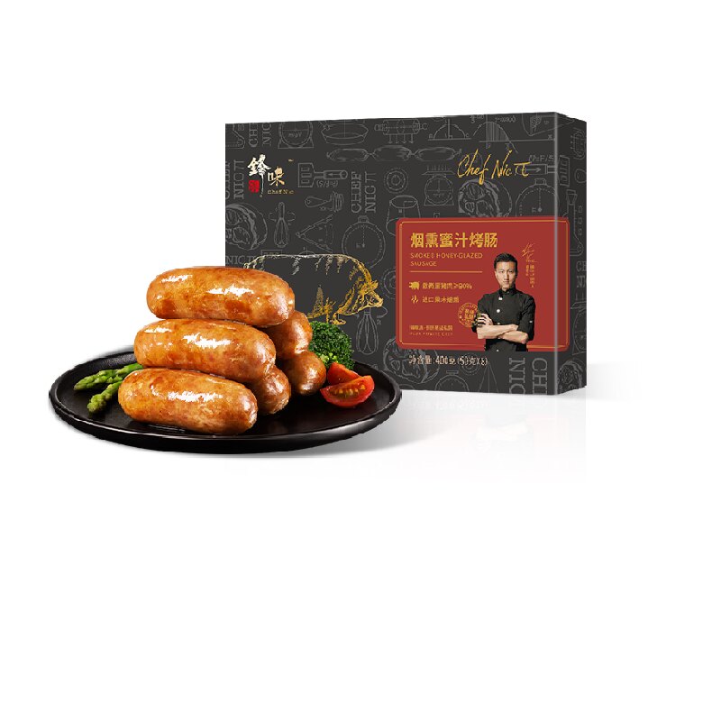 锋味派台式精选猪后腿肉烤肠