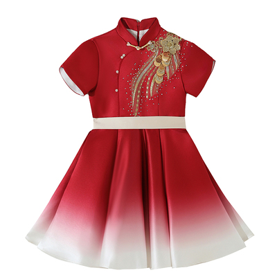 儿童合唱服中小学生红歌大合唱团主持人礼服中国风诗歌朗诵演出服