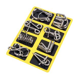 智力解扣记忆铁环孔明锁儿童学生智力开发成人益智玩具